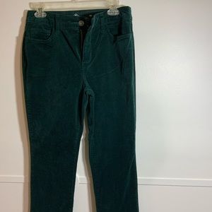 St John’s Bay Women’s  Dark Green Size 10 Soft Corduroy Pants